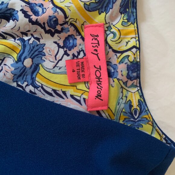 Elegant Blue V-Neck Dress - Picture 2 of 3